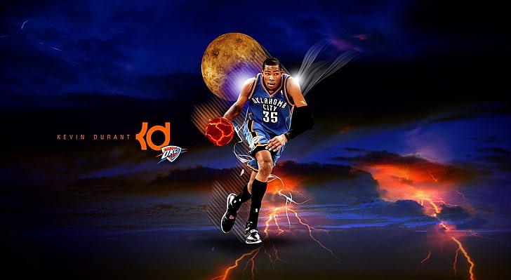 Kevin Durant, Oklahoma City Thunder Kevin Durant wallpaper, Sports