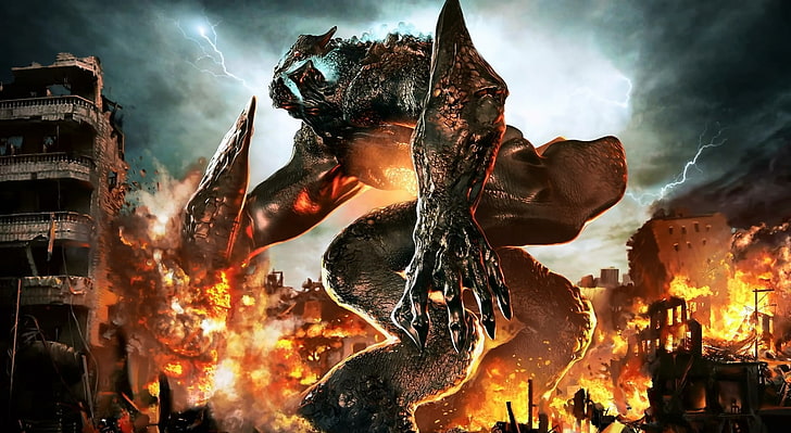 Pacific Rim Monster Kaiju, mythical creature digital wallpaper, HD wallpaper
