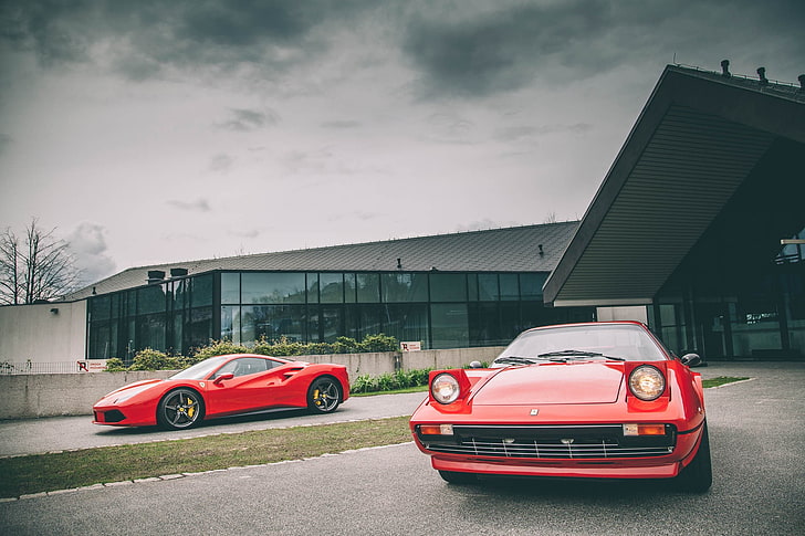 Ferrari, car, Ferrari 488 GTB, Ferrari Testarossa, mode of transportation, HD wallpaper