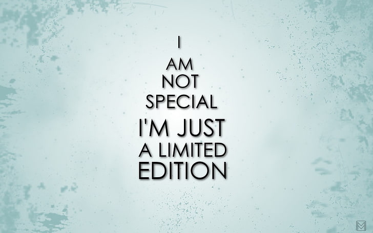 HD wallpaper: I'm Just A Limited Edition, Facebook Cover, Quotes, text,  western script | Wallpaper Flare