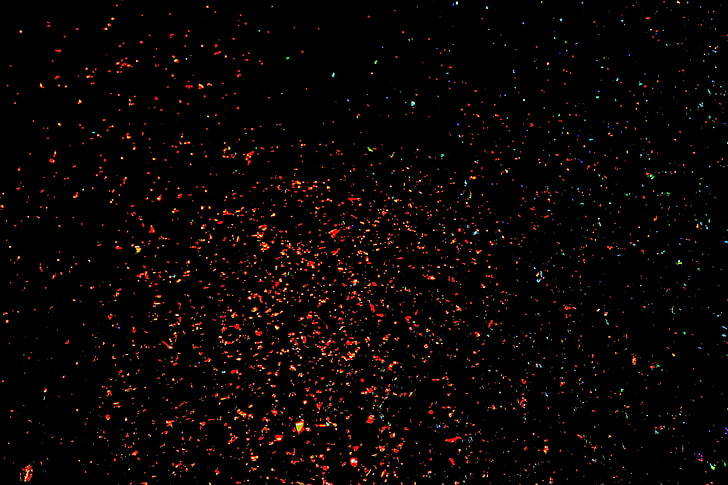 sparkle, light, glitter, backgrounds, abstract, night, black Color, HD wallpaper