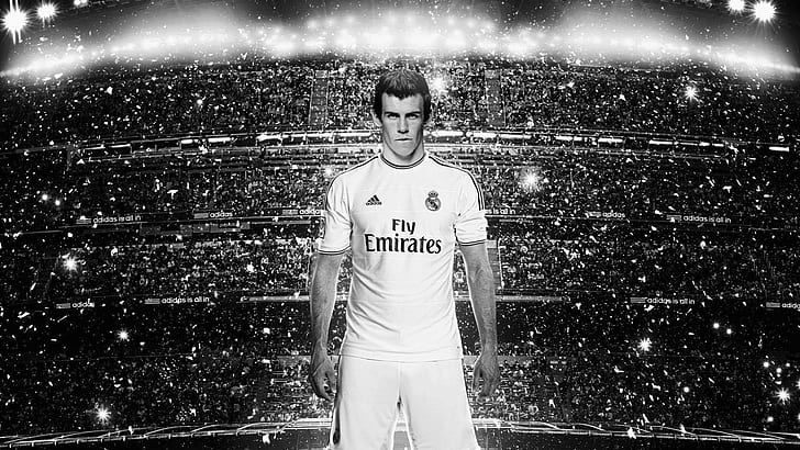 Gareth Bale, Real Madrid, Men, Football Player, Lights, HD wallpaper