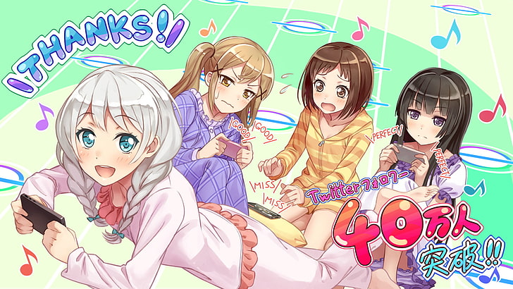 Anime, BanG Dream!, Arisa Ichigaya, Eve Wakamiya, Rinko Shirogane, HD wallpaper