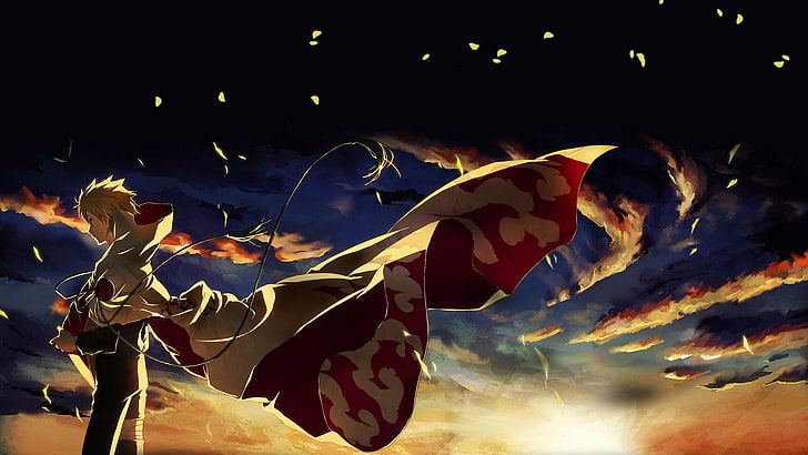 anime, Naruto Shippuuden, sky, nature, cloud - sky, outdoors, HD wallpaper
