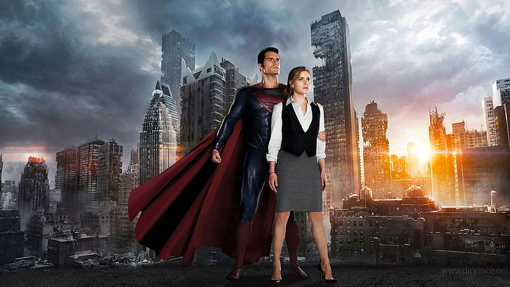 Superman movie, movies, Amy Adams, Man of Steel, Henry Cavill, HD wallpaper