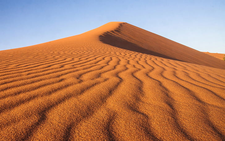 Dune, sand, desert, nature, yellow, sky, landscape, HD wallpaper