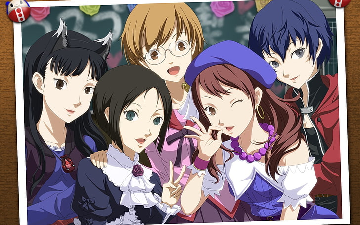 Persona 4, Amagi Yukiko, Marie (Persona 4), Satonaka Chie, Kujikawa Rise