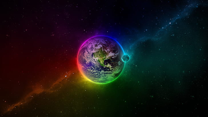 Earth Colourful Space 2560×1440