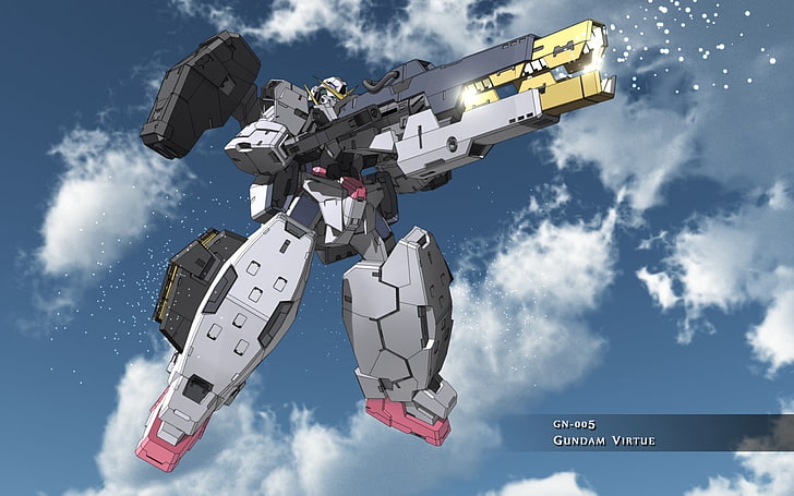 anime, Mobile Suit Gundam 00, cloud - sky, nature, military