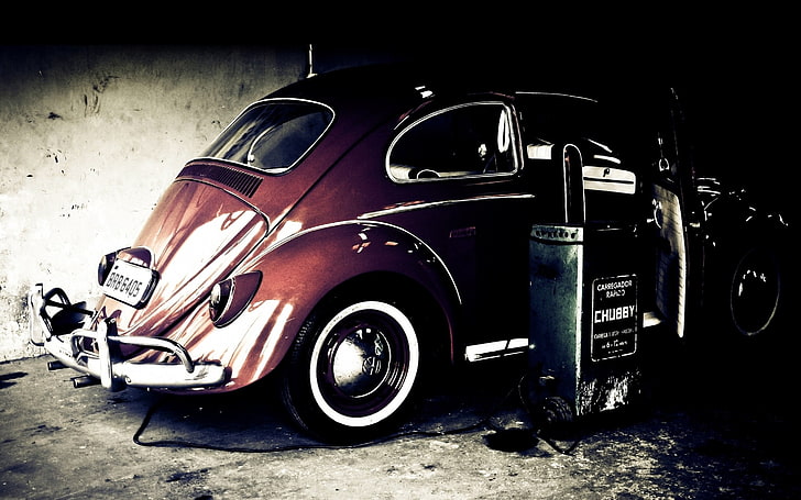 beetle, bug, custom, lowrider, socal, tuning, volkswagon, mode of transportation, HD wallpaper