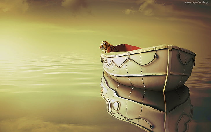 Life of Pi, water, nautical vessel, lake, nature, mode of transportation, HD wallpaper