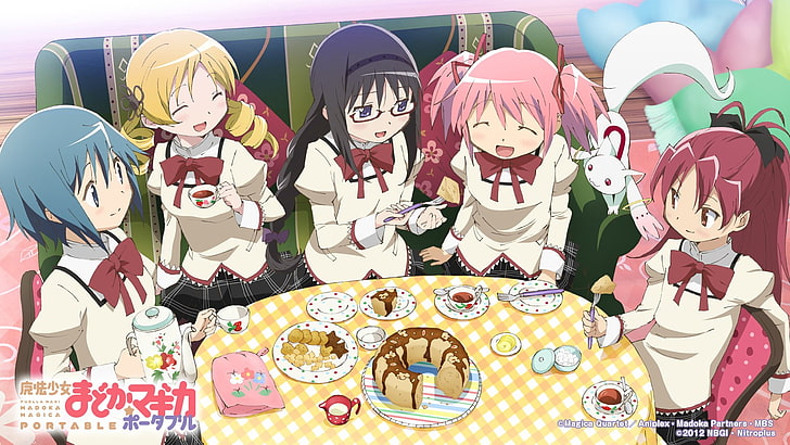 Anime, Puella Magi Madoka Magica, Homura Akemi, Kyuubey (Puella Magi Madoka Magica), HD wallpaper