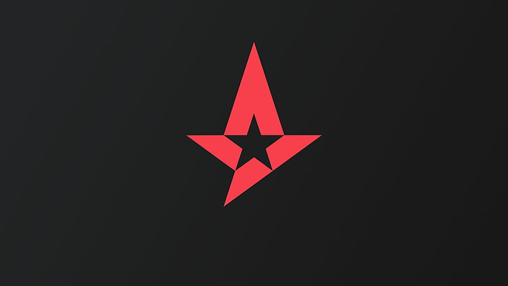 Counter-Strike: Global Offensive, Astralis, red, sign, black color