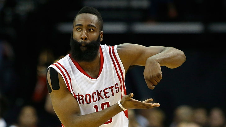 james harden computer  backgrounds, sport, waist up, one person