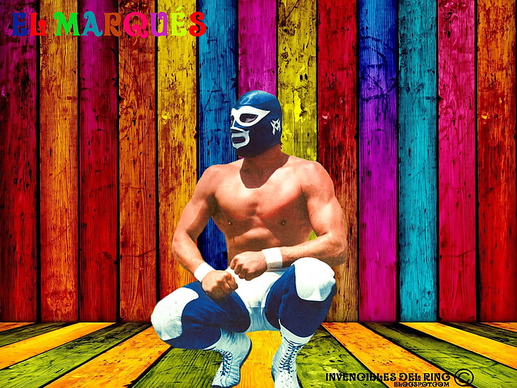 El Marques, Lucha Libre, Luchador, shirtless, muscular build, HD wallpaper
