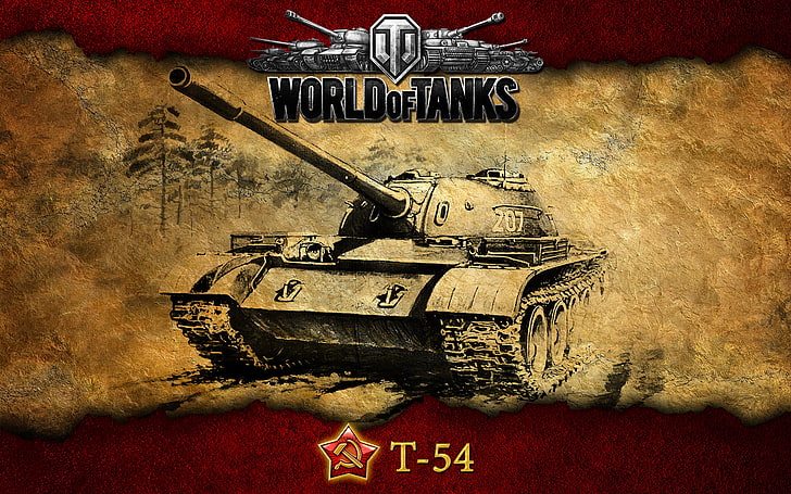World of Tanks T-54 wallpaper, cockroach, USSR, WoT, military HD wallpaper
