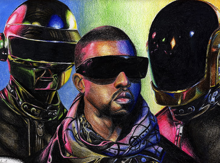 Daft Punk vs. Kanye West, Kanye West and Daft Punk, Music, Music/Daft Punk, HD wallpaper