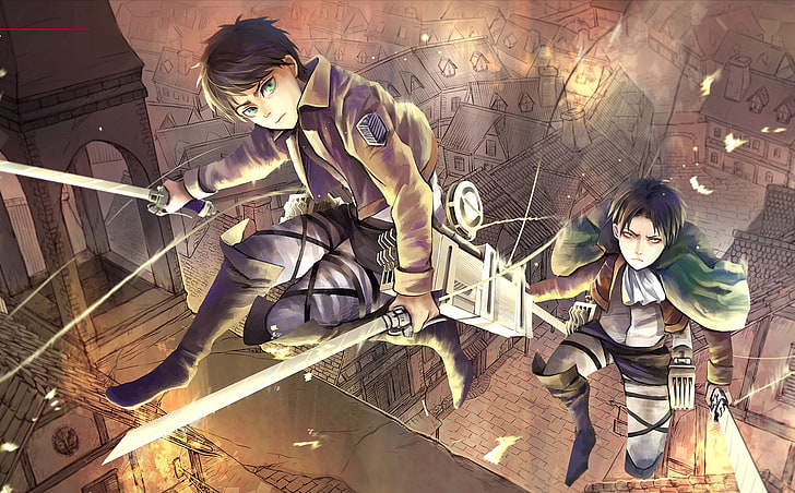 Attack on Titan illustration, shingeki no kyojin, eren jaeger, HD wallpaper
