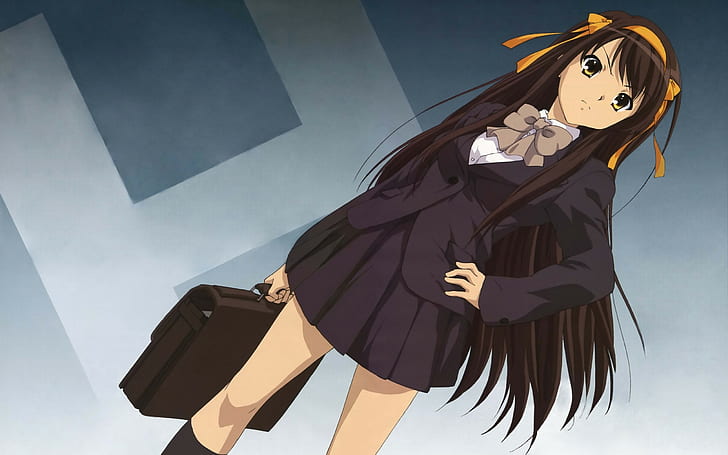 Suzumiya Haruhi, The Melancholy of Haruhi Suzumiya, anime, anime girls