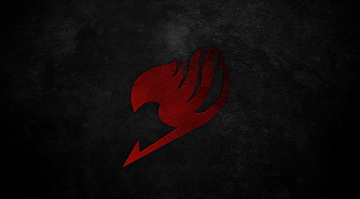 Hd Wallpaper Fairy Tail Symbol Red Fairytail Logo Aero Black Natsu No People Wallpaper Flare