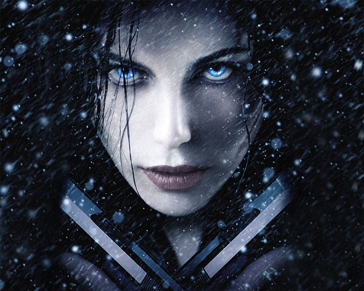 video game poster, Underworld, Kate Beckinsale, vampires, portrait