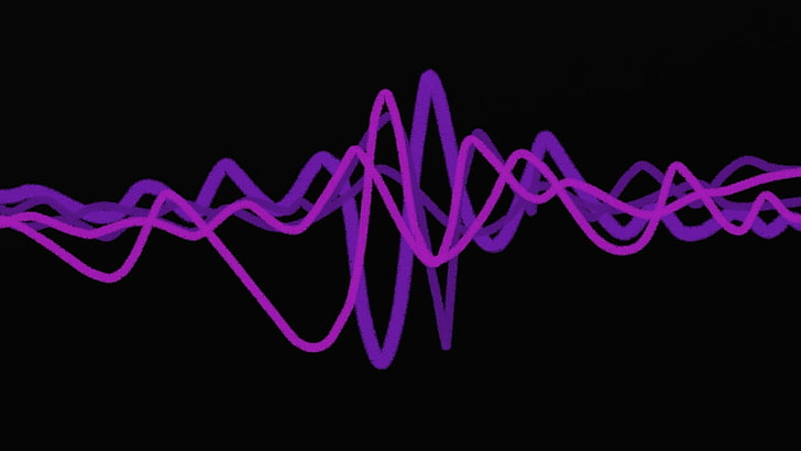 artwork, purple, sound, wave
