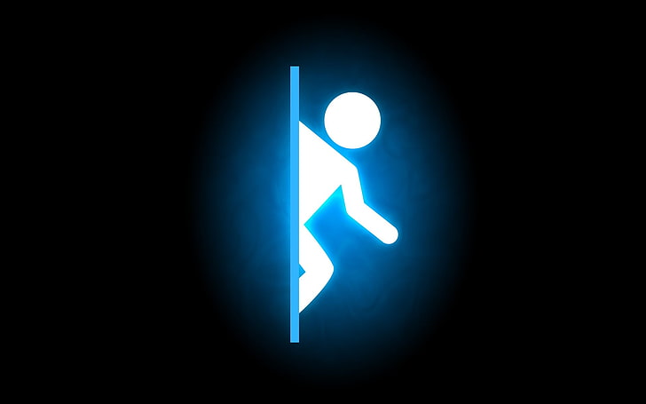 Portal (game), video games, illuminated, lighting equipment