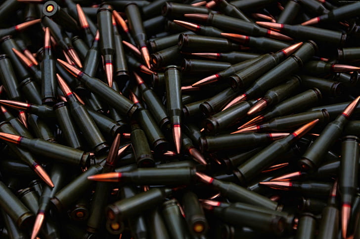 45, bullets, 62, 7, 5k, 4k, ammunition, HD wallpaper