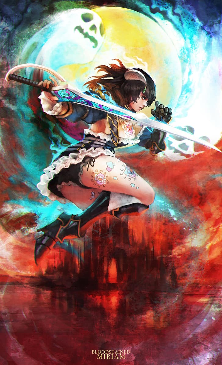 Miriam (Bloodstained), Bloodstained: Ritual of the Night, brunette, HD wallpaper