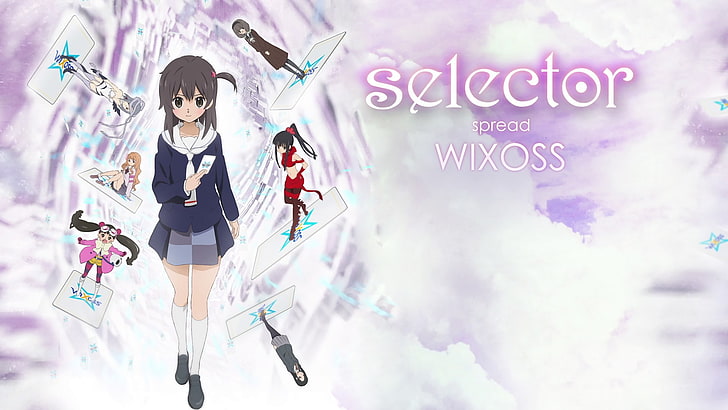 Hd Wallpaper Selector Infected Wixoss One Person Front View Text Full Length Wallpaper Flare