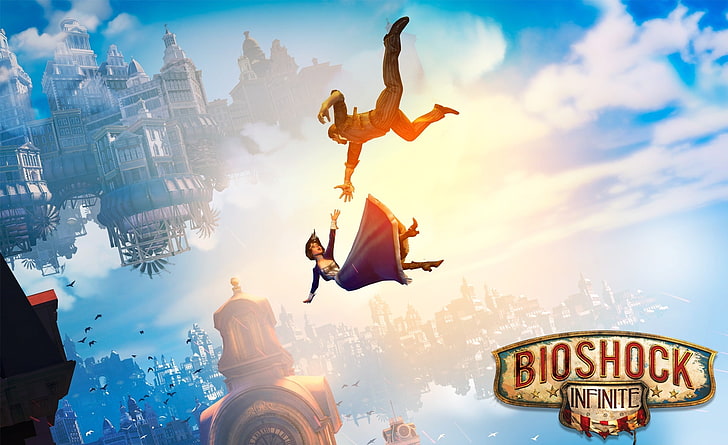 BioShock Infinite Falling HD Wallpaper, Bioshock Infinite poster, HD wallpaper