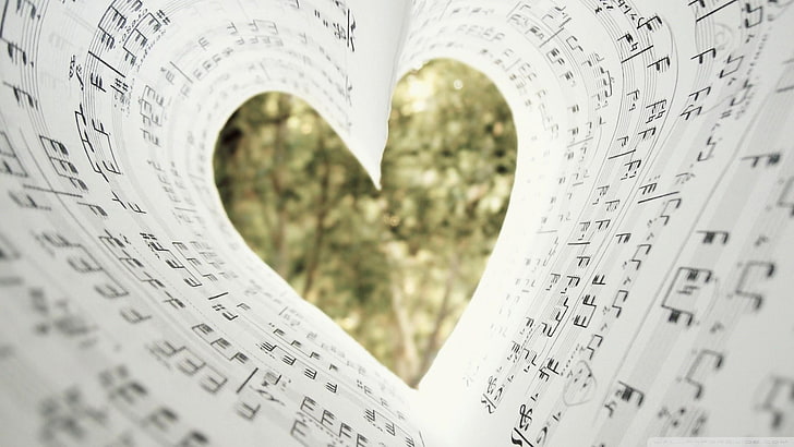 HD wallpaper: love, song, music, note, sheet music, paper, musical note,  publication | Wallpaper Flare