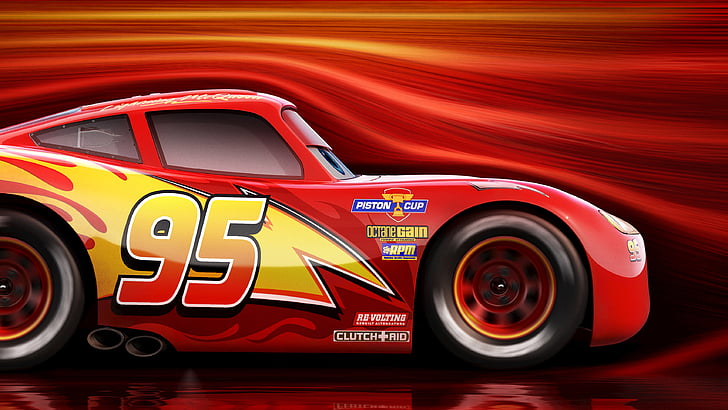 Disney Cars Lightning Mcqueen graphic poster, Cars 3, Animation, HD wallpaper