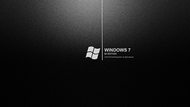 Windows 7 logo, Wallpaper, black background, backgrounds, black Color