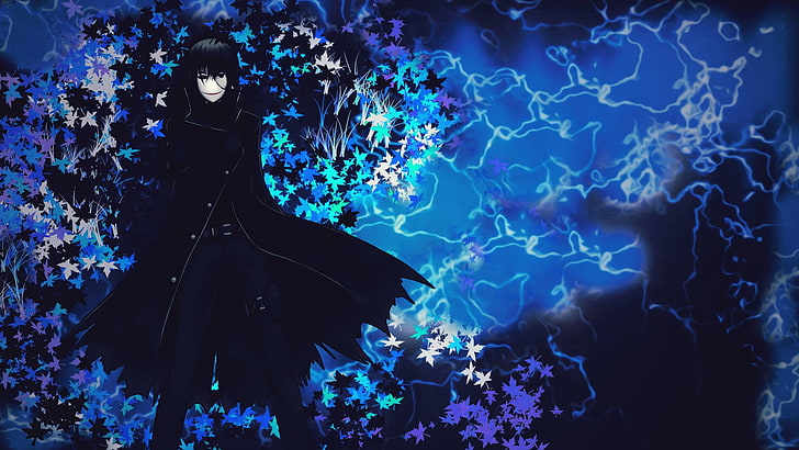 Male character illustration, anime, Darker than Black, Hei HD wallpaper
