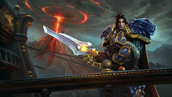 1920x1080 px Heroes Of The Storm King Varian Wrynn video games Nature Sunsets HD Art