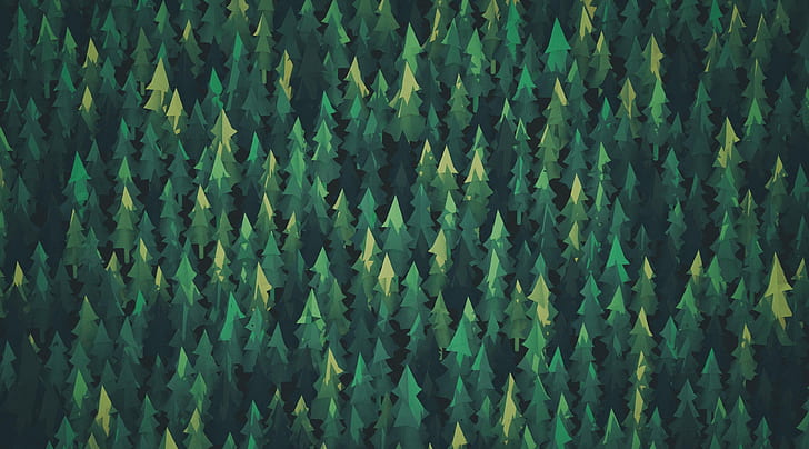 HD wallpaper: Forest Illustration, Aero, Vector Art, Green, Trees, Woods,  digitalart | Wallpaper Flare