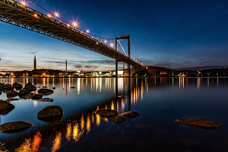 photography of brown bridge, Göteborg, Sverige, Sweden, Gothenburg, HD wallpaper