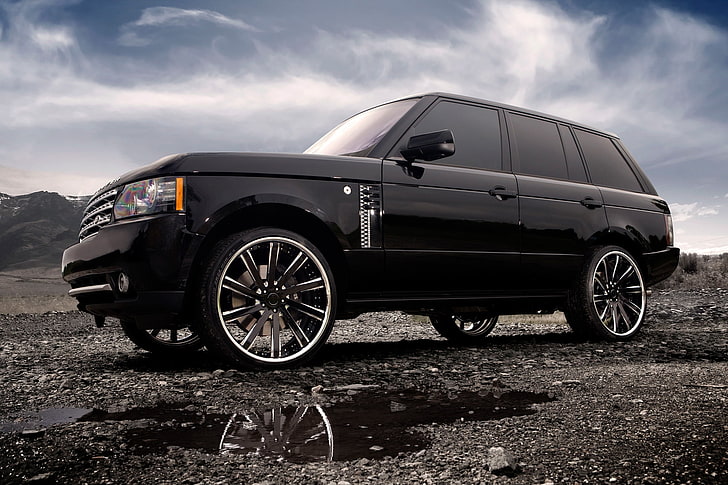 range rover, land rover, auto, wheels, tuning, clouds, car