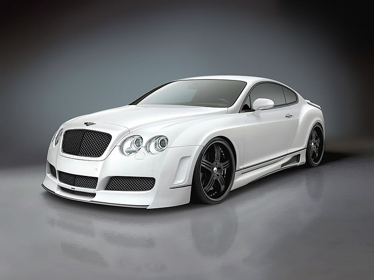 white Mercedes-Benz car, Bentley, white cars, vehicle, motor vehicle, HD wallpaper