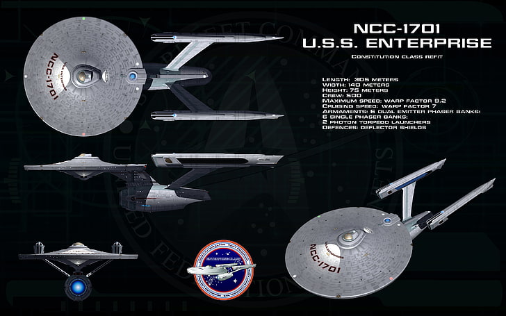 Star Trek NCC-1701 U.S.S. Enterprise, USS Enterprise (spaceship), HD wallpaper