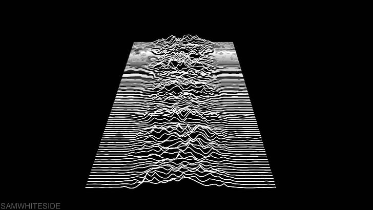 white and black area rug, simple background, lines, Joy Division, HD wallpaper