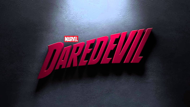 Marvel DareDevil logo, Marvel Comics, text, western script, communication