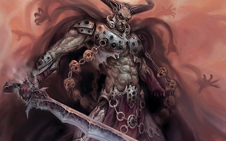 HD wallpaper: Dark Lord, monster warrior illustration, demon, hell, 3d and  abstract | Wallpaper Flare