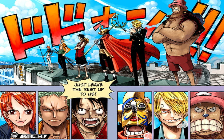 One Piece, Nami, Roronoa Zoro, Monkey D. Luffy, Usopp, Sanji, HD wallpaper