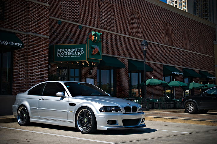 HD wallpaper: BMW M3 E46 HD, white, front, Tuning, Cars s HD