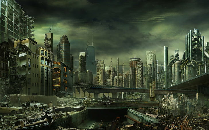 apocalyptic, artwork, Dystopian, Futuristic