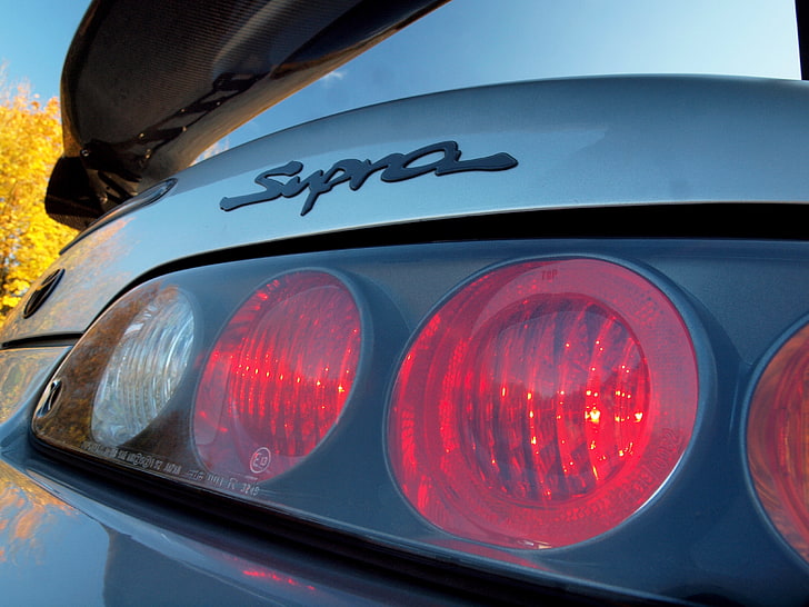 car, Toyota, Supra, Toyota Supra, black taillights, transportation, HD wallpaper