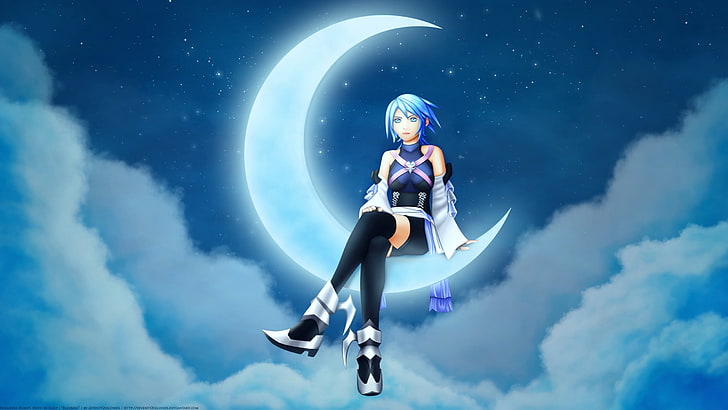 post an anime character standing in front of a moon - Anime Answers - Fanpop