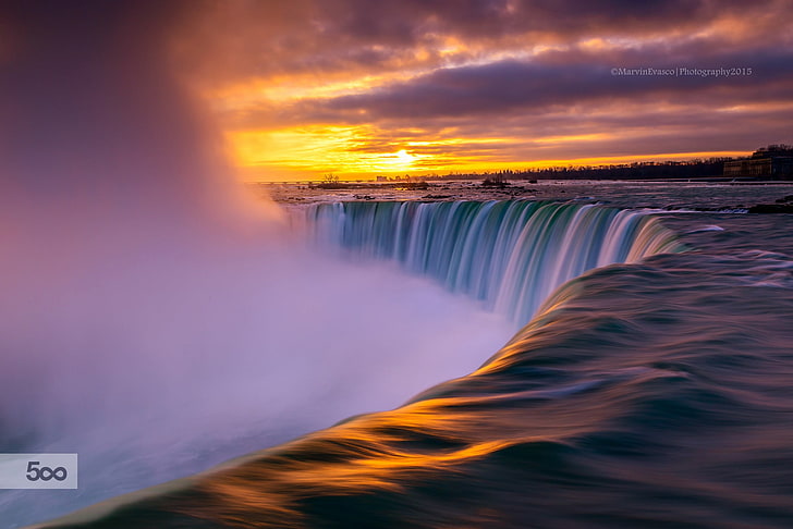 Hd Wallpaper Waterfalls Landscape Niagara Falls Motion Scenics Nature Wallpaper Flare